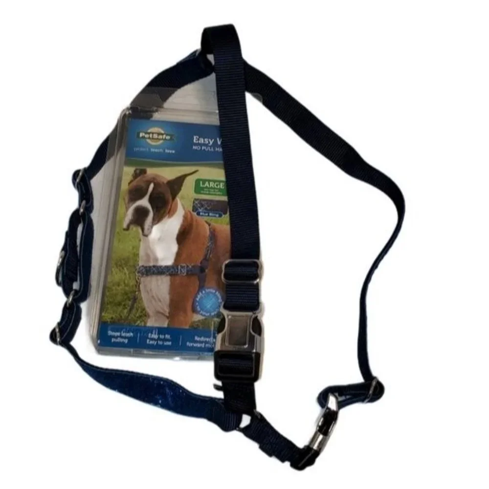 Petsafe Dog Harness Easy Walk No Pull Blue Bling Large Breeds